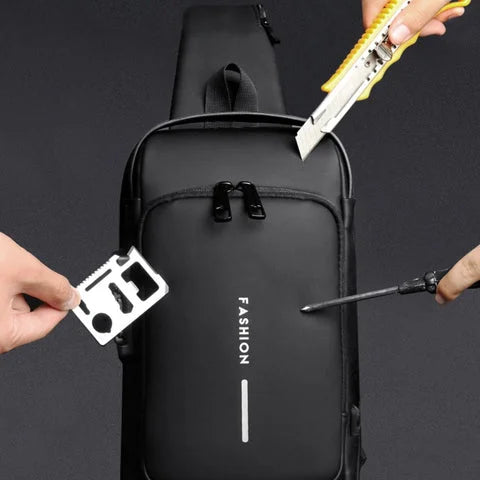 Security Bag™ - Bolsa Mochila de Ombro Anti-roubo com carregamento USB